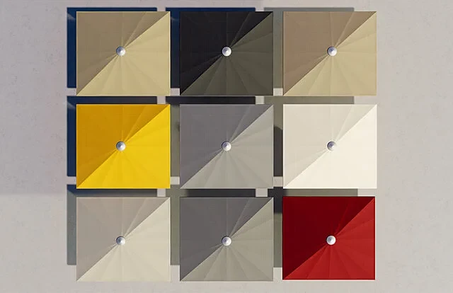 Parasol geant Meissl - Toiles et coloris